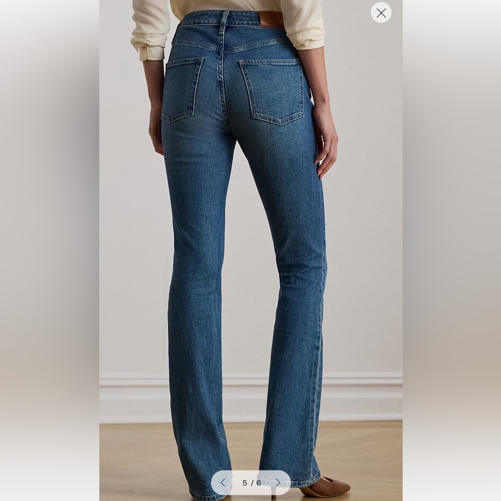 Ralph Lauren Women’s Straight Blue Jeans - Picture 3 of 14